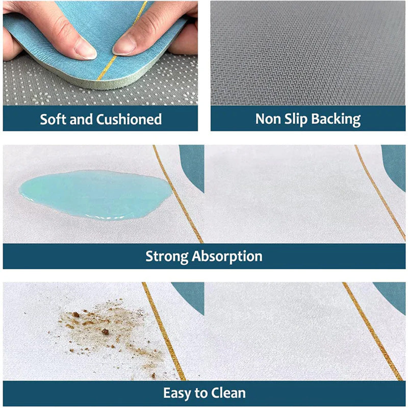 Floor Bath Mat Absorbent Non-Slip