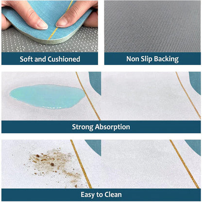 Floor Bath Mat Absorbent Non-Slip