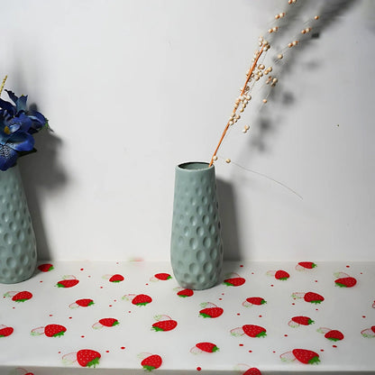 Anti-Slip Drawer Strawberry PVC Sheet Roll