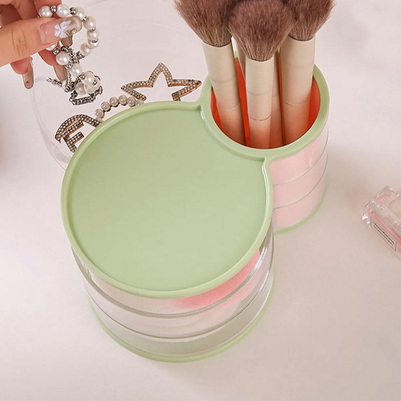3-layer Rotatable Jewellery Cosmetic Organizer